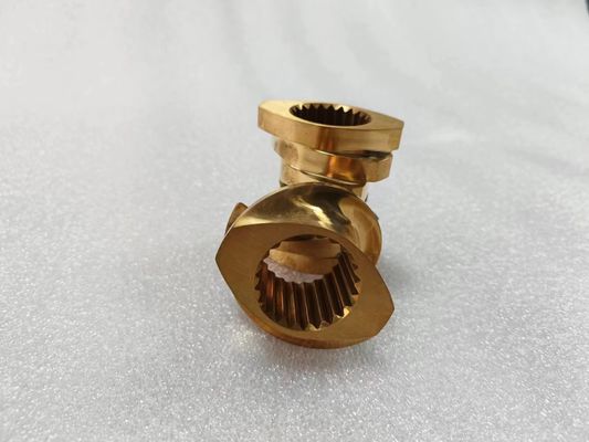 qualidade  Brass Twin Screw Extruder Parts Kneading Blocks For Special Usage fábrica