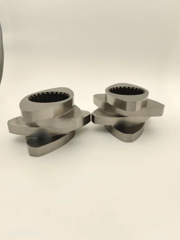 Acessórios para extrusores e granuladores de parafusos duplos para revestimento de malhas Partes de parafusos de revestimento de 12 mm a 300 mm