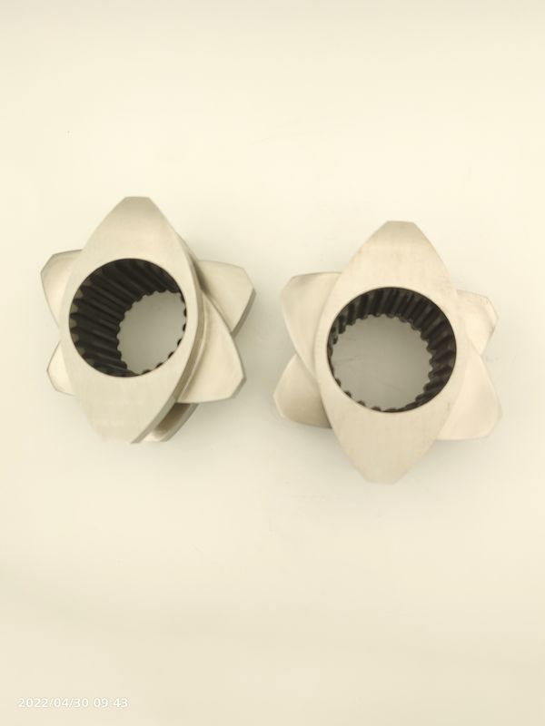 Acessórios para extrusores e granuladores de parafusos duplos para revestimento de malhas Partes de parafusos de revestimento de 12 mm a 300 mm
