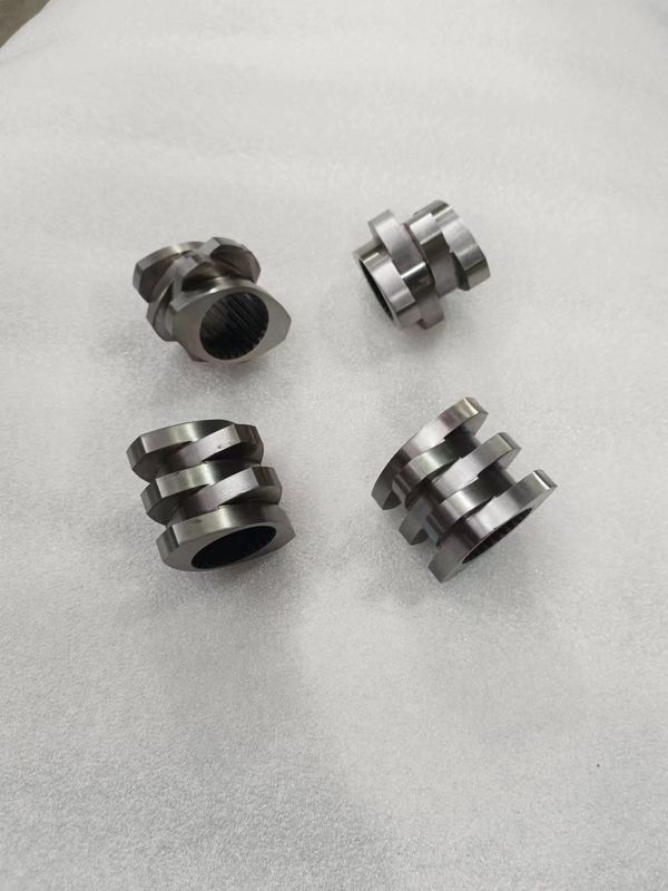 Máquina de extrusão de parafusos duplos resistente à corrosão, blocos de junção para mistura elevada