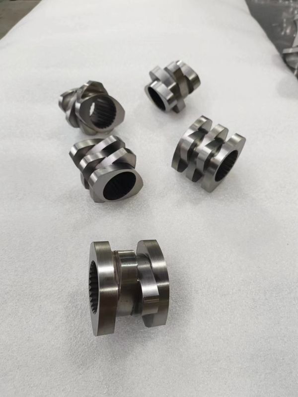 Máquina de extrusão de parafusos duplos resistente à corrosão, blocos de junção para mistura elevada