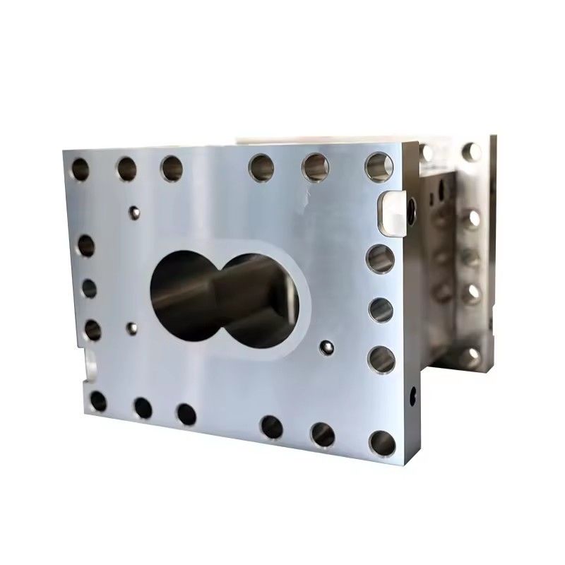 Extrusora de plástico de paralelo de dois parafusos de alta resistência ao desgaste e resistência à corrosão elementos de parafuso e barril personalizado