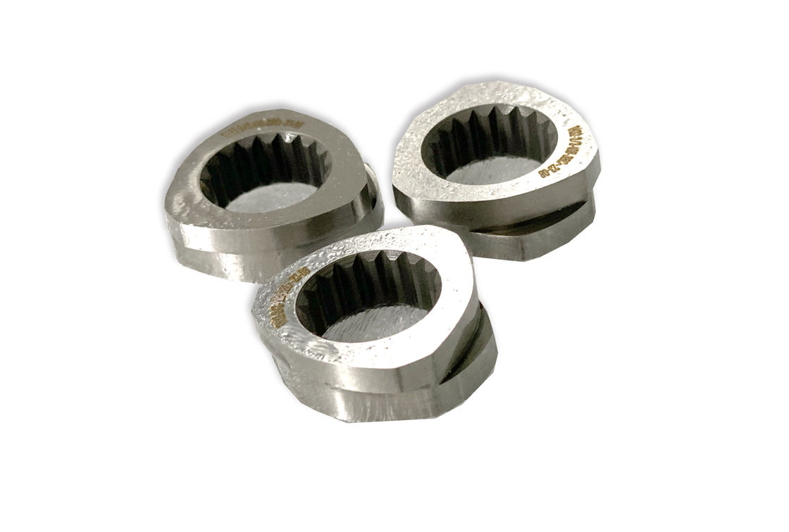 0.05mm Toleranças CTE95 Peças de parafuso para máquina de extrusão de parafuso duplo em material personalizado