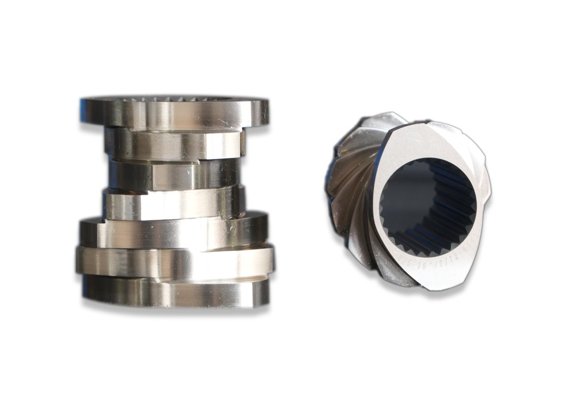 Peças de reposição para extrusoras Coperion Berstorff Keya Jsw - Cilindros, elementos de rosca, eixos, ligas e personalizadas conforme necessário