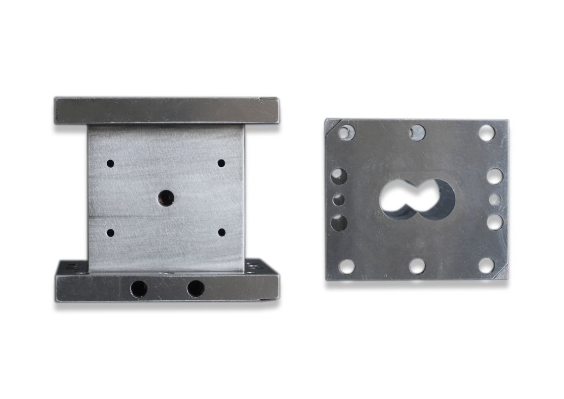 Elemento de parafuso de material personalizado com diâmetro central de 65/75/85/95/110/120/135/mm para peças de máquinas extrusoras