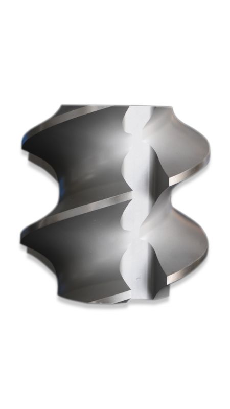 Elemento de parafuso de material personalizado com diâmetro central de 65/75/85/95/110/120/135/mm para peças de máquinas extrusoras