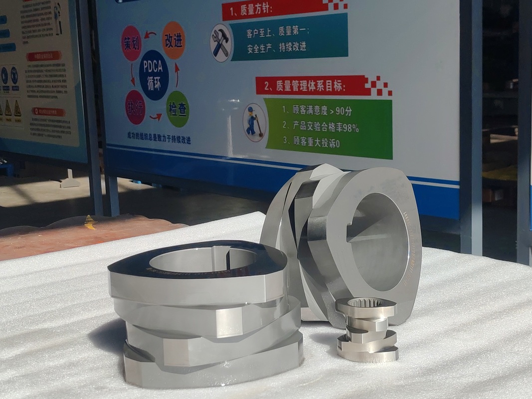 SZK 250 Twin Screw Extruder Elementos de parafuso com certificação ISO 9001 e opções personalizadas