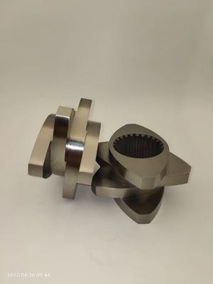 Parafusos de extrusão de parafusos duplos W6Mo5Cr4V2 / 38CrMoAla / HIP para máquinas WP e STS