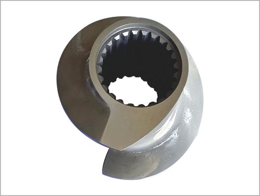 112mm Extruder Screw Elements 6542 Material para grandes alimentos / lanches Extruder Zsk Screw Element Nome do produto:112mm Extruder Screw Elements 6542 Material