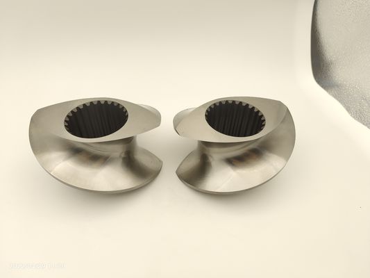 0.05mm Toleranças CTE95 Peças de parafuso para máquina de extrusão de parafuso duplo em material personalizado