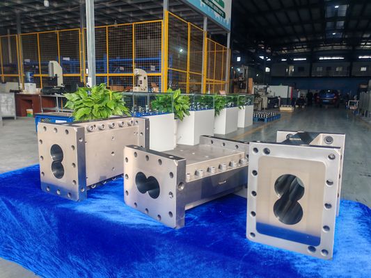Zse75maxx Máquina de pelletização de compostos plásticos Extrusora de parafuso duplo Barril de elemento de parafuso