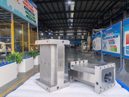 Barril de Máquina Extrusora de Rosca Gêmea Plástica com Barril Aberto do Sistema de Resfriamento