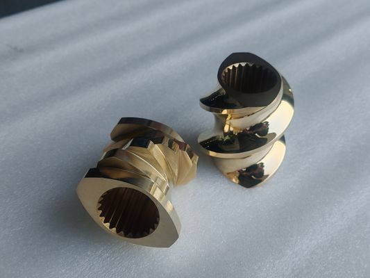 STS 50 Barril da máquina de extrusão de biviscos plásticos com sistema de arrefecimento Barril aberto