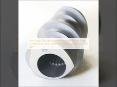 Elementos de Extrusora de Rosca Dupla Design Modular Configuração de Rosca Aço Liga para Capacidade de Saída 50-2000 Kg/h